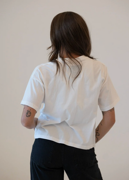 Kansas Maddux Multimedia Semi-Cropped Oversized Band Tee