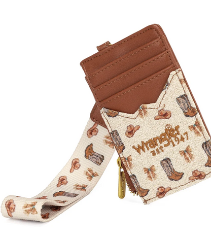 Wrangler Western Cowboy Print Wrislet/Shoulder Bag