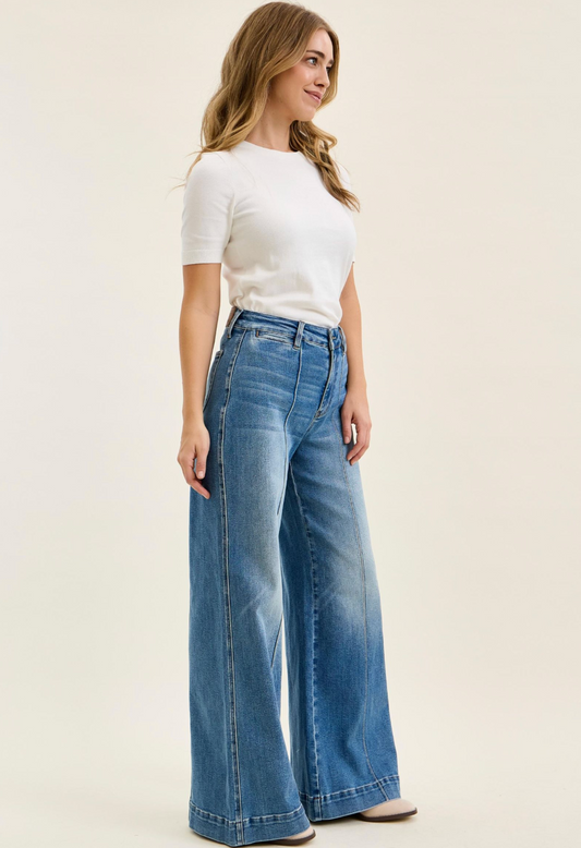 Liza High Waist Palazzo Judy Blue Jeans