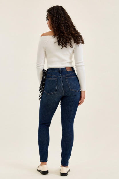Sienna High Waist Bandana Skinny Judy Blue Jeans