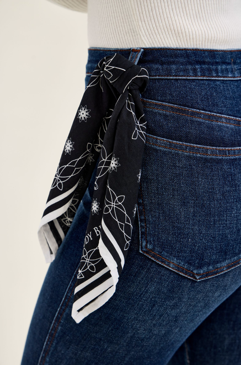 Sienna High Waist Bandana Skinny Judy Blue Jeans