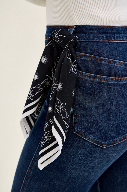 Sienna High Waist Bandana Skinny Judy Blue Jeans