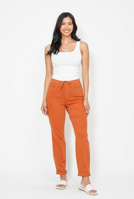 Autumn High Waist Judy Blue Jogger Jeans