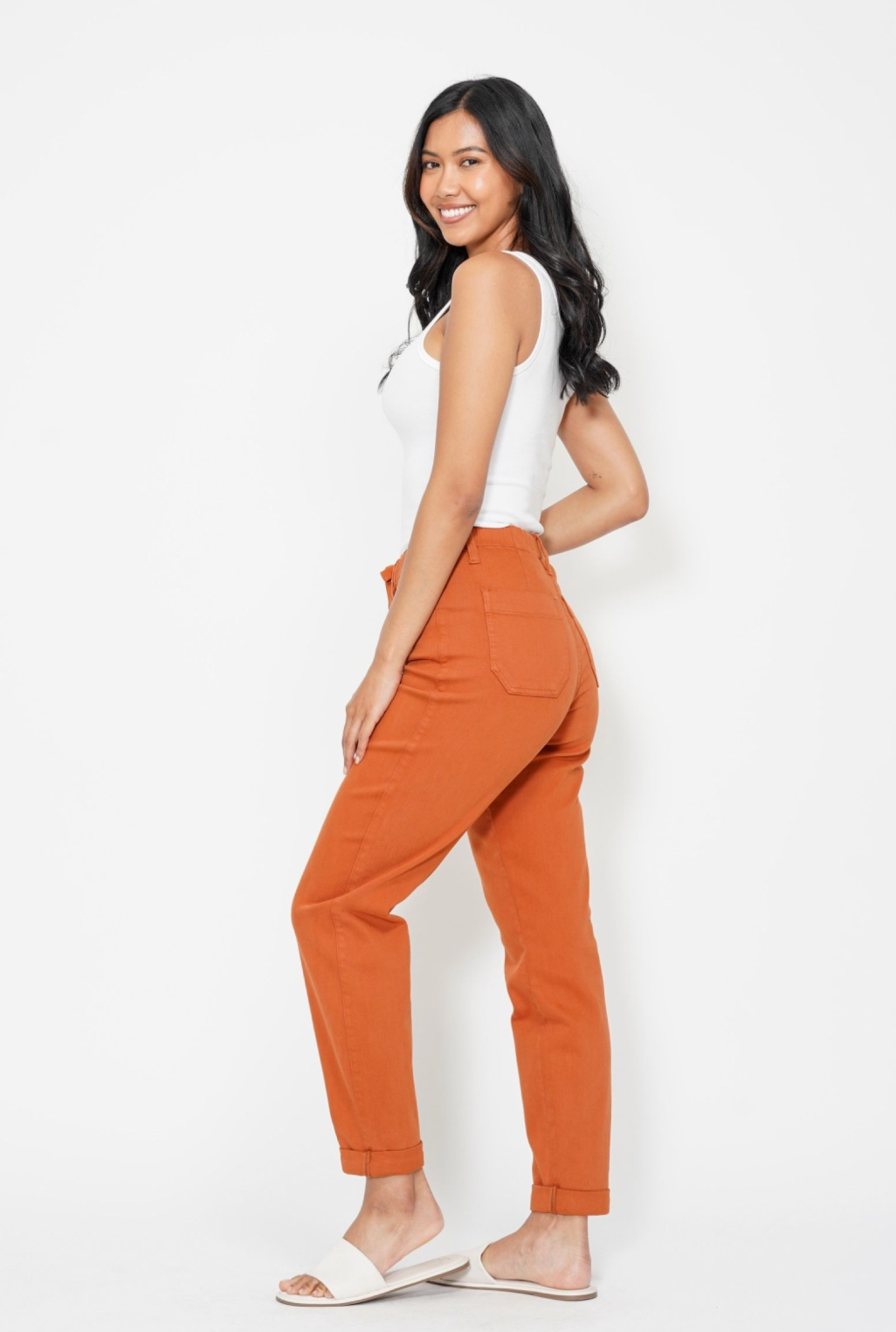 Autumn High Waist Judy Blue Jogger Jeans