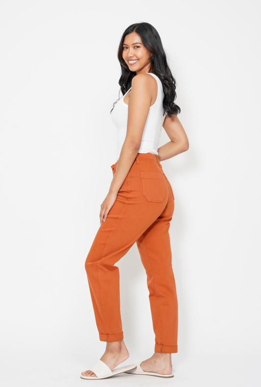 Autumn High Waist Judy Blue Jogger Jeans