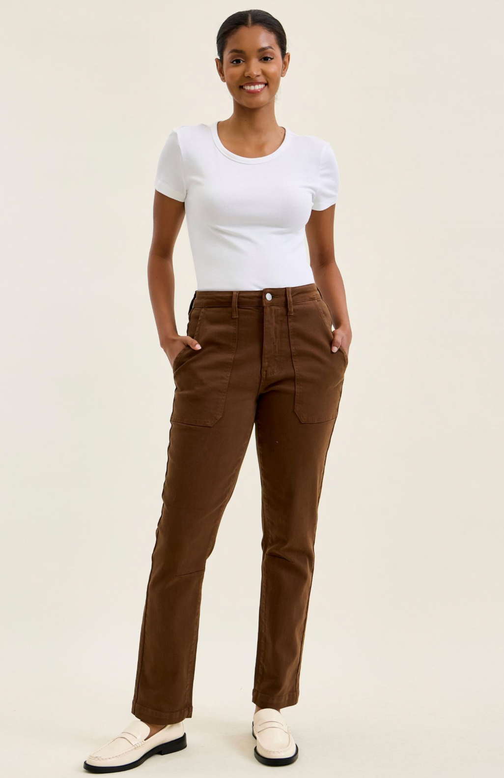 Mahogany High Waist Judy Blue Aurora Weekender Jeans