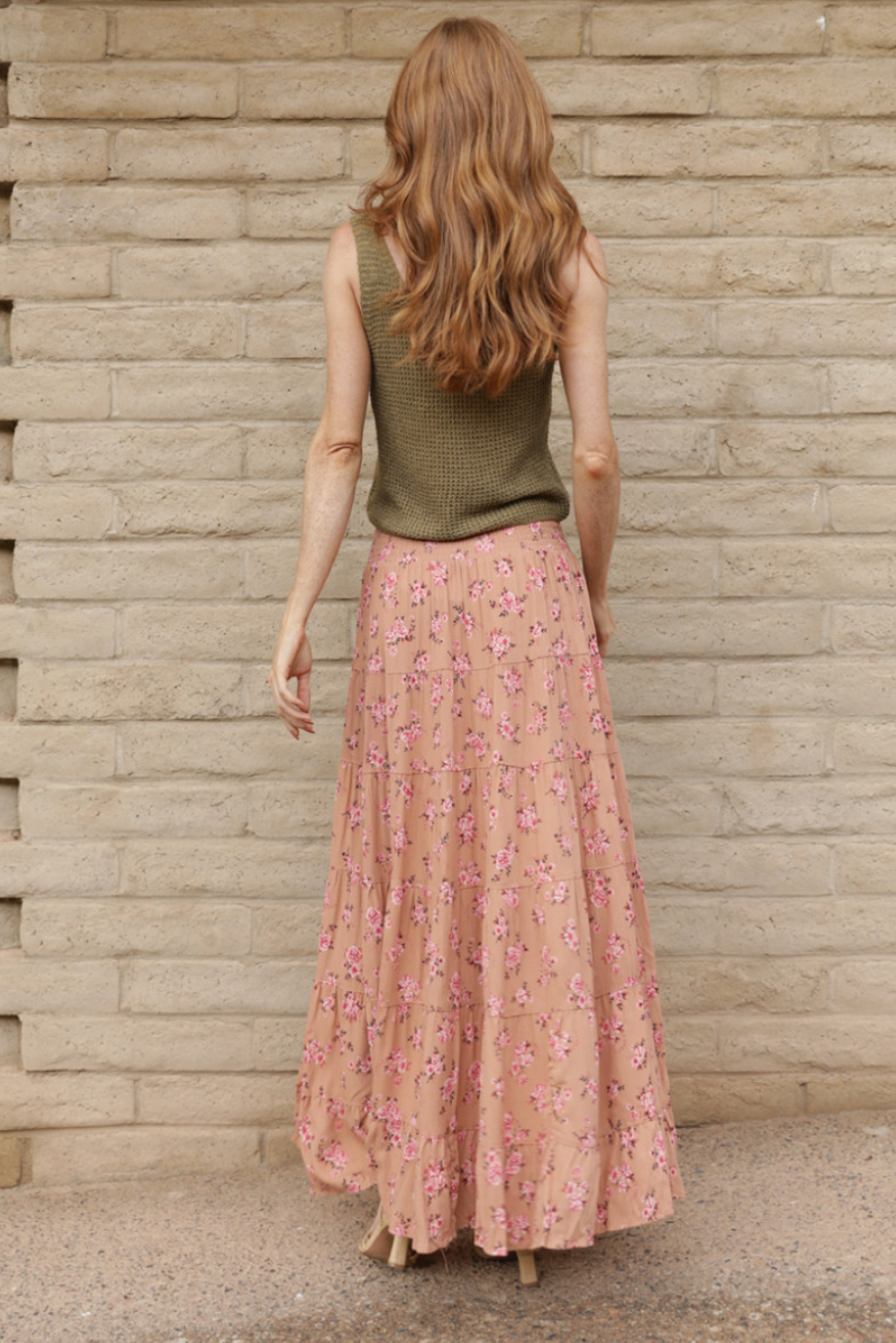 Floral Smocked Skirt