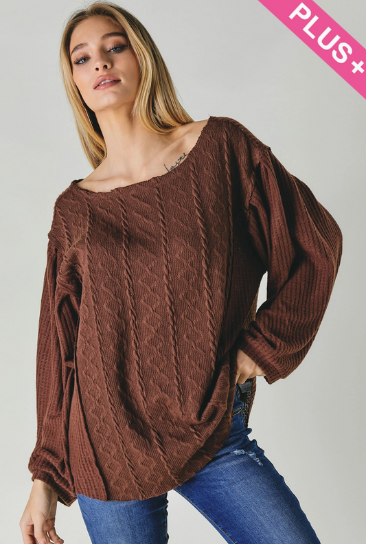 Cozy Fall Sweater- PLUS