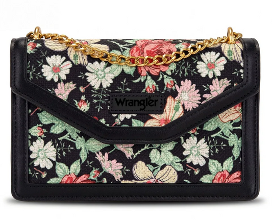 Wrangler Floral Print Chain Crossbody Bag