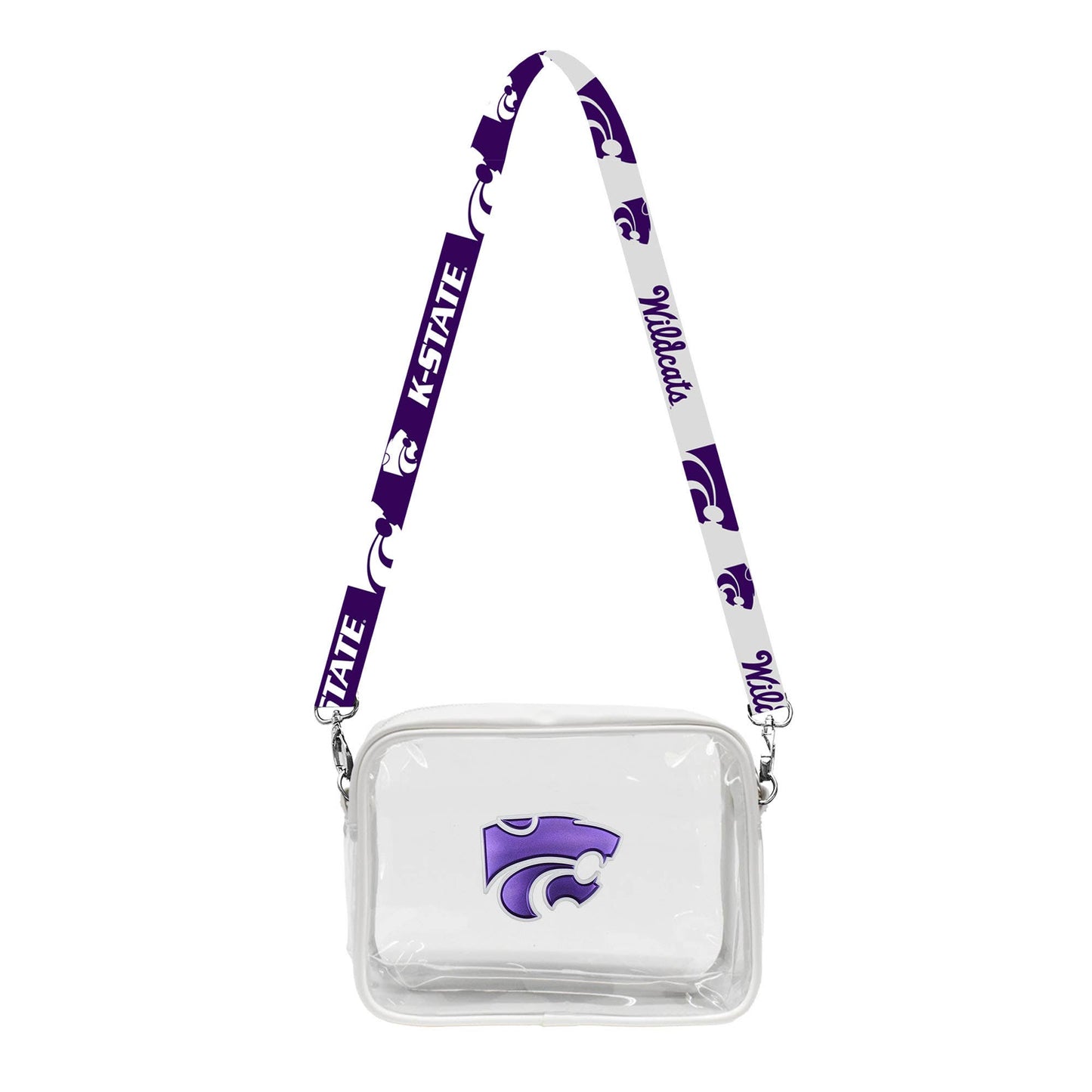 NCAA Kansas State Wildcats Clear Fanny Fan Purse