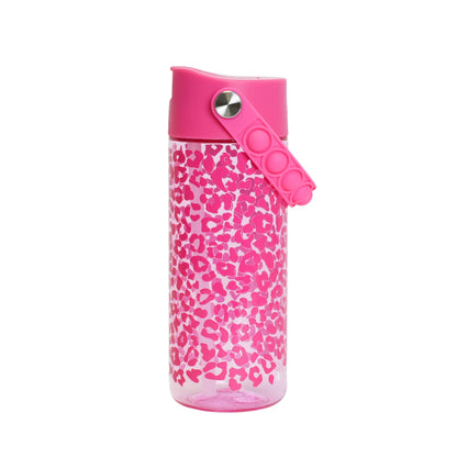 Leopard Fidget Handle Kids 18oz Bottle