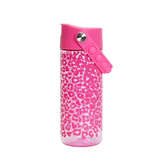 Leopard Fidget Handle Kids 18oz Bottle