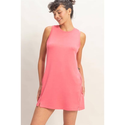 Crew Neck Tank Mini Dress