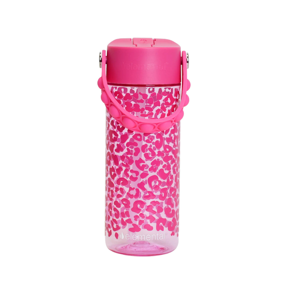Leopard Fidget Handle Kids 18oz Bottle