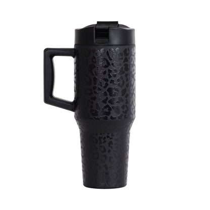 32oz Leopard Dual Sip Straw Tumbler