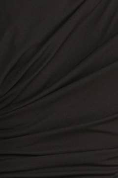 ND31429-Shrring Detail Fitted Bodycon Holiday Knit Mini Dress: BLACK / S-M-L/2-2-2