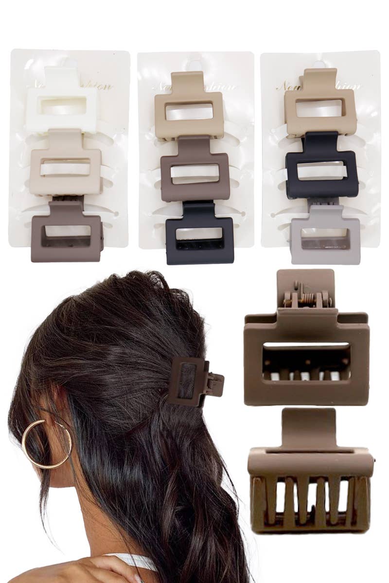 Mini Matte Neutrals Hair Claw