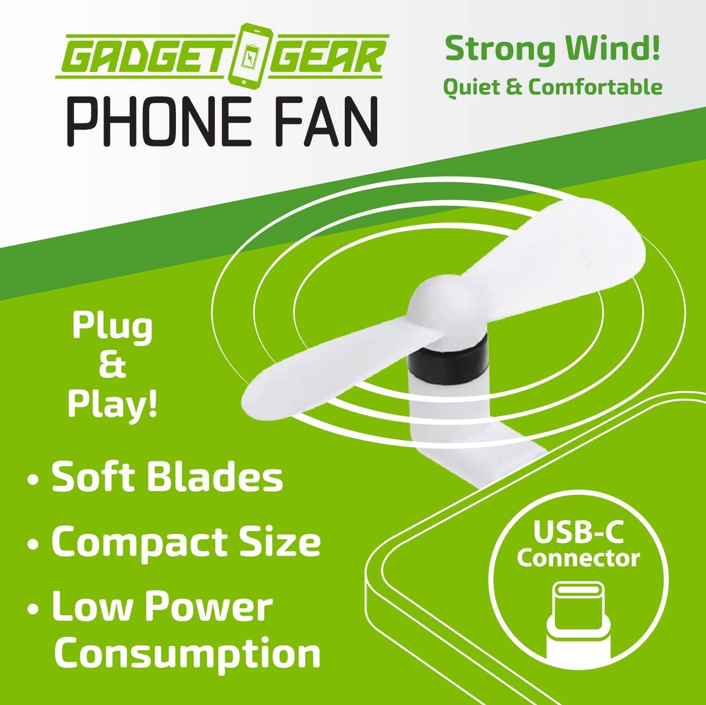 USB-C Cell Phone Fan Attachment