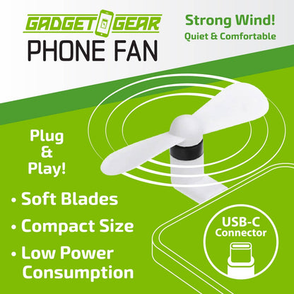 USB-C Cell Phone Fan Attachment