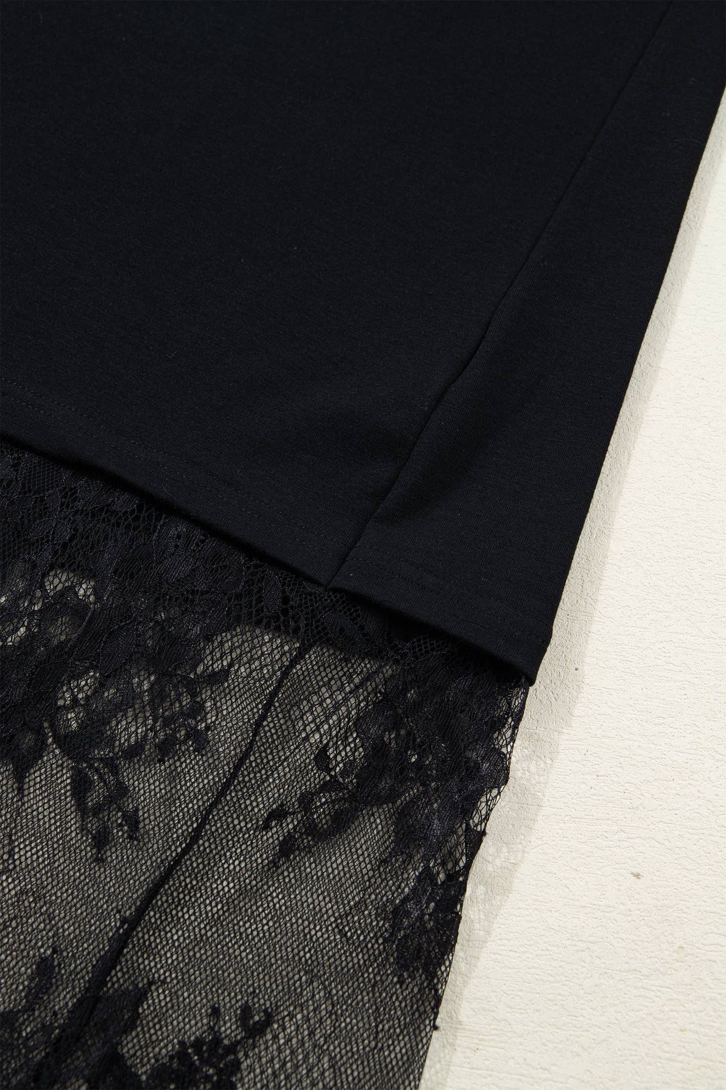 Mesh Lace T Shirt Maxi Dress