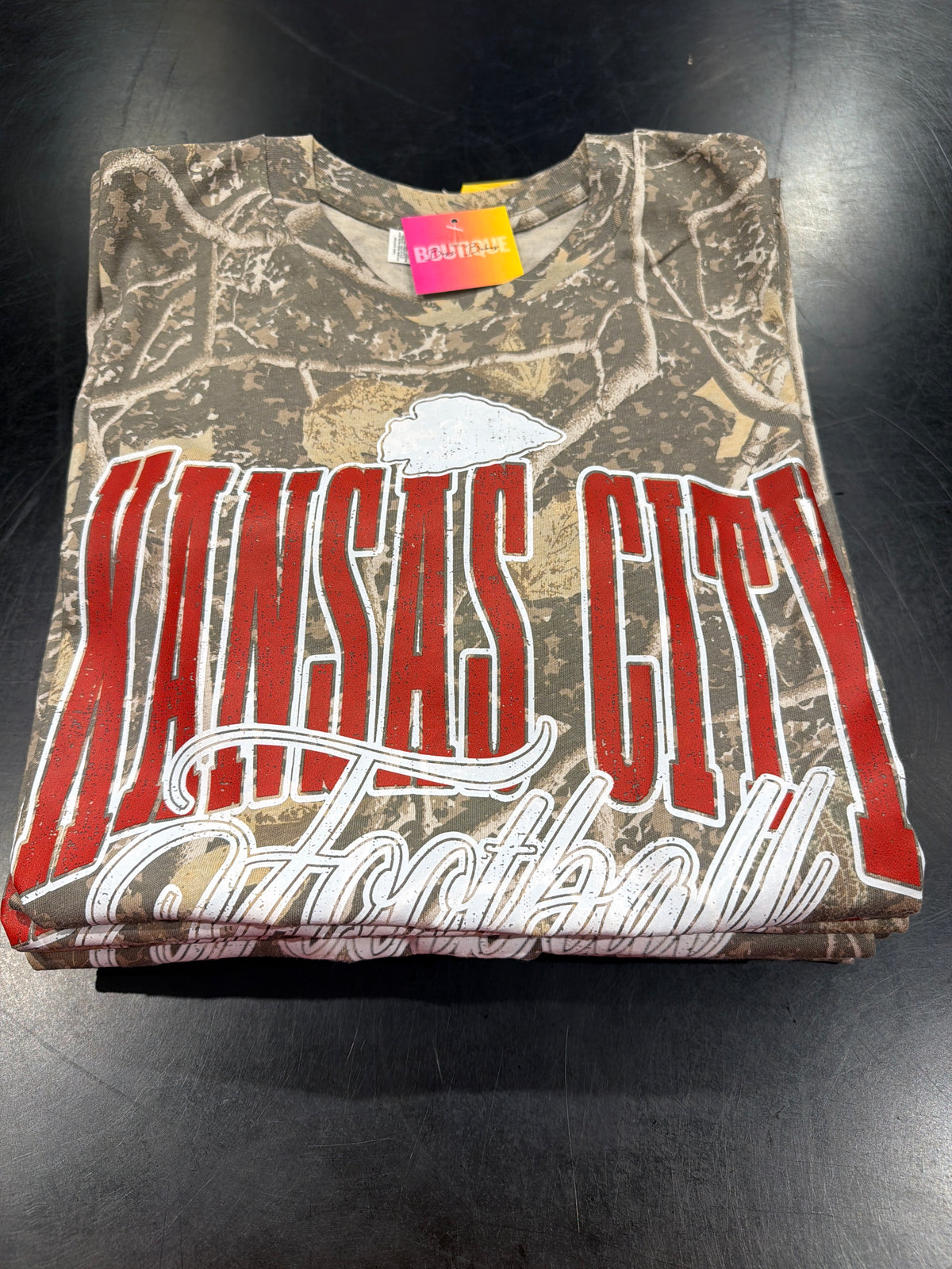 Camo Kansas City Football Tee