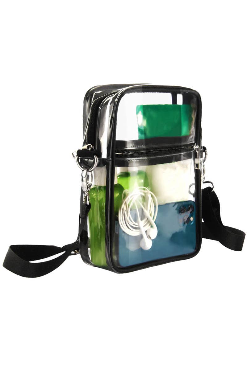 Medium Transparent Clear Durable Messenger Bag