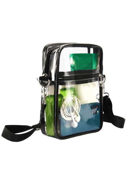 Medium Transparent Clear Durable Messenger Bag