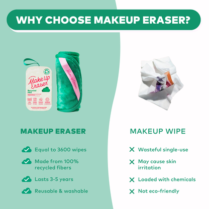 GREEN MINI PRO | 100% Recycled MakeUp Eraser