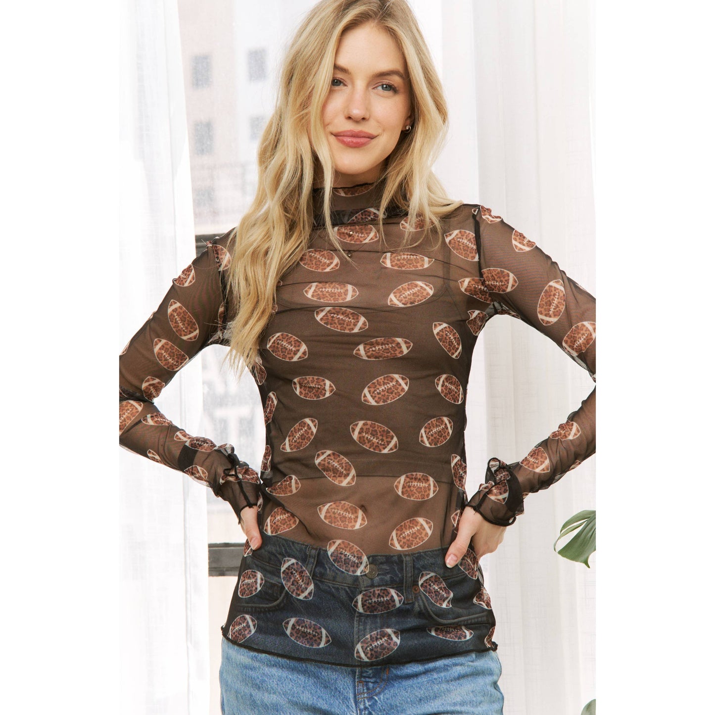 Mesh Football Luxe Top