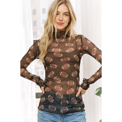 Mesh Football Luxe Top