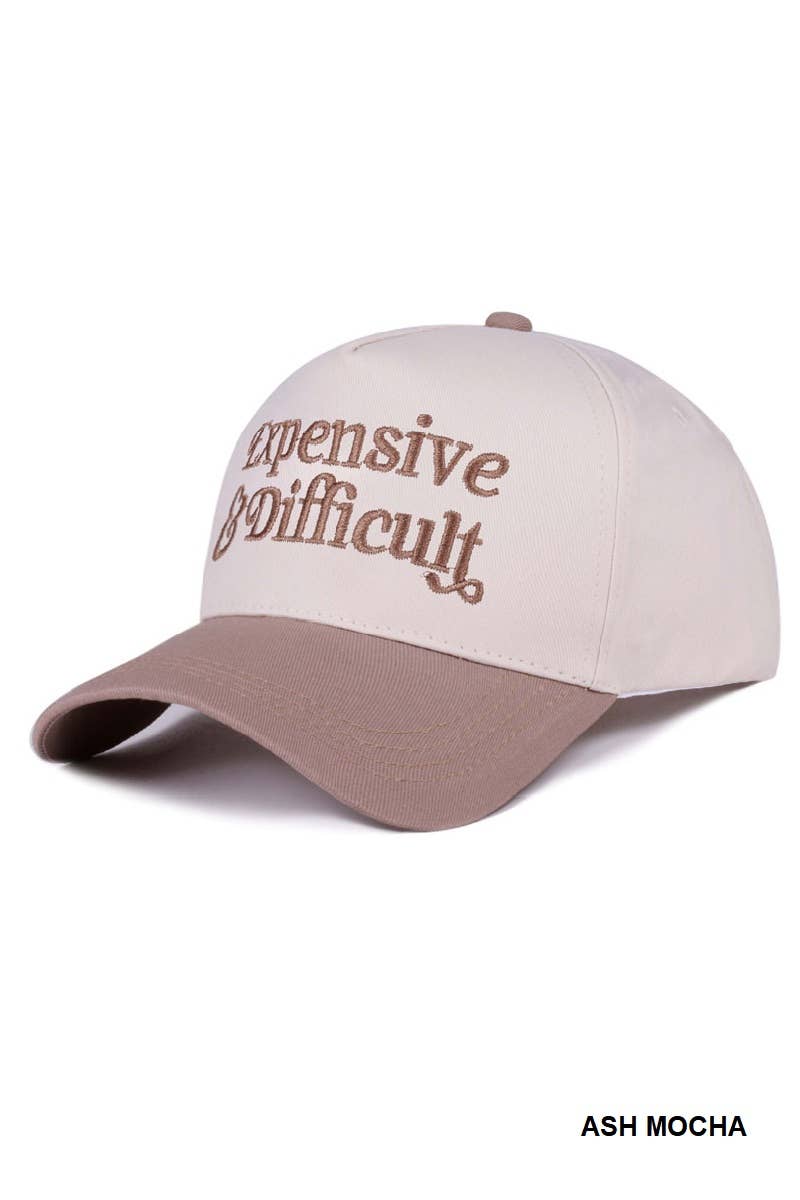 `Two Tone Canvas Cotton Cap: BLACK-186945 / OS
