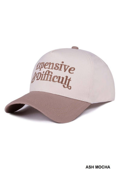 `Two Tone Canvas Cotton Cap: BLACK-186945 / OS
