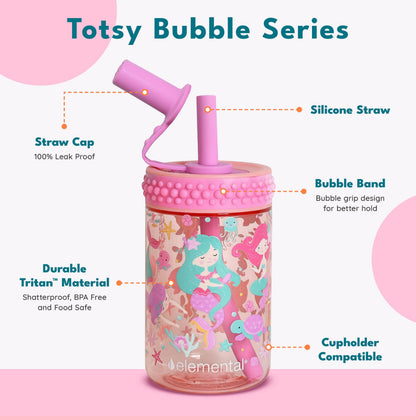 Kids Leakproof Bubble Grip Cup 12oz