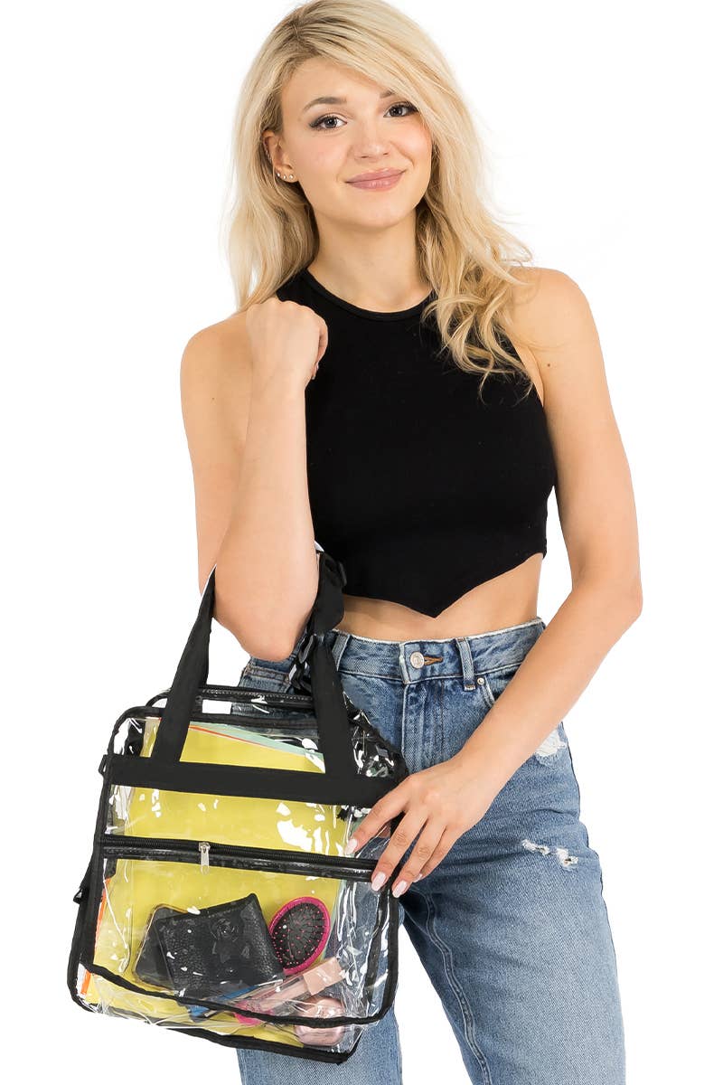 Clear Single Zip Crossbody Liberty Bag