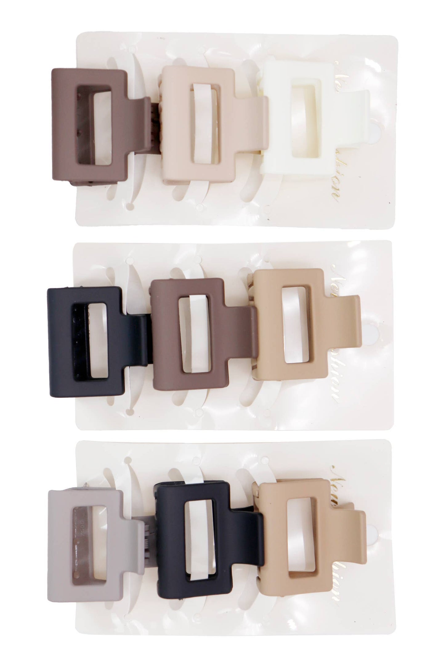 Mini Matte Neutrals Hair Claw