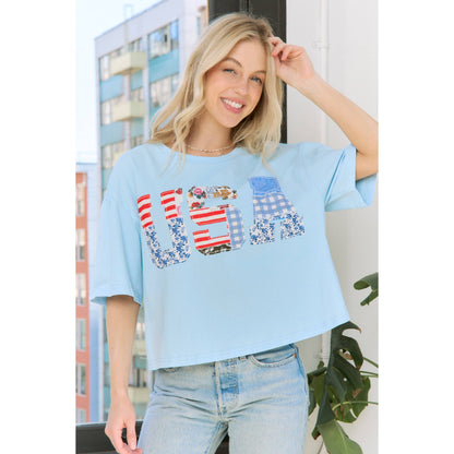 USA Patchwork Top