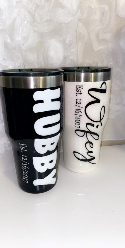 Hubby/Wifey Tumbler