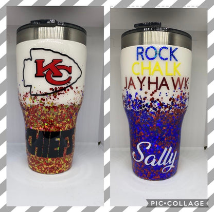 KU/Chiefs Tumbler (All on one cup)