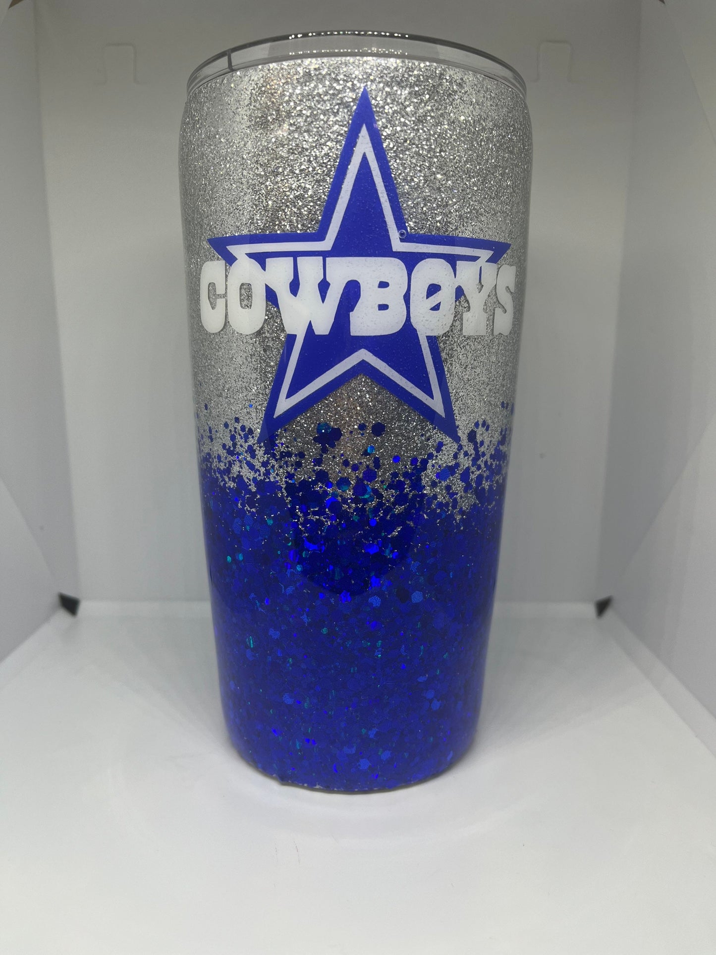 Cowboys Glitter Tumbler