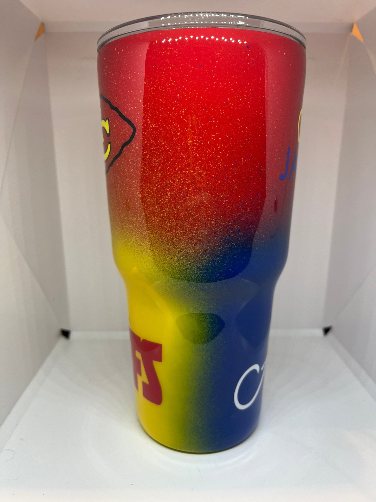 KU/Chiefs Tumbler-NO GLITTER