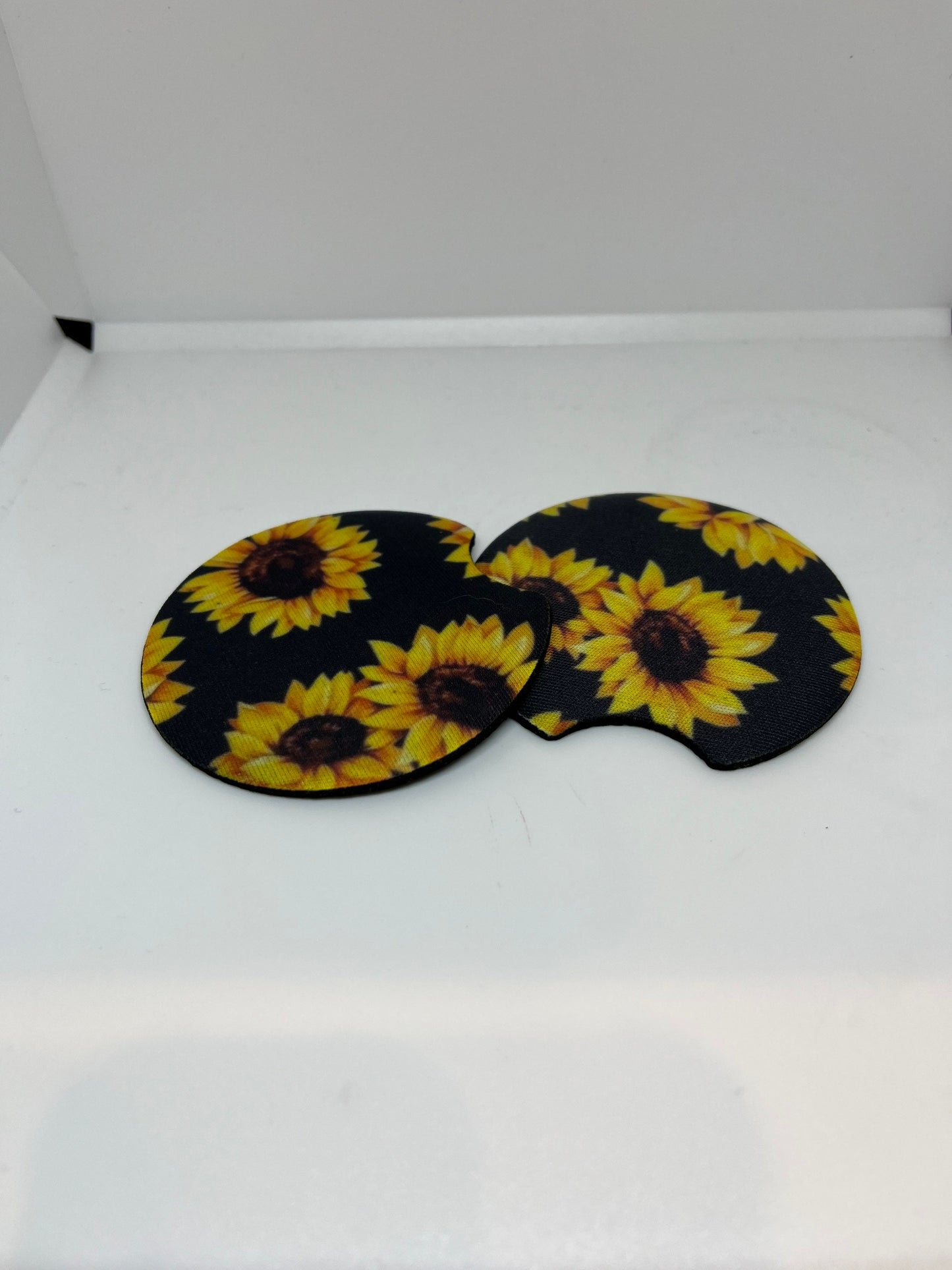 Rubber Sunflower Car/Table Coasters
