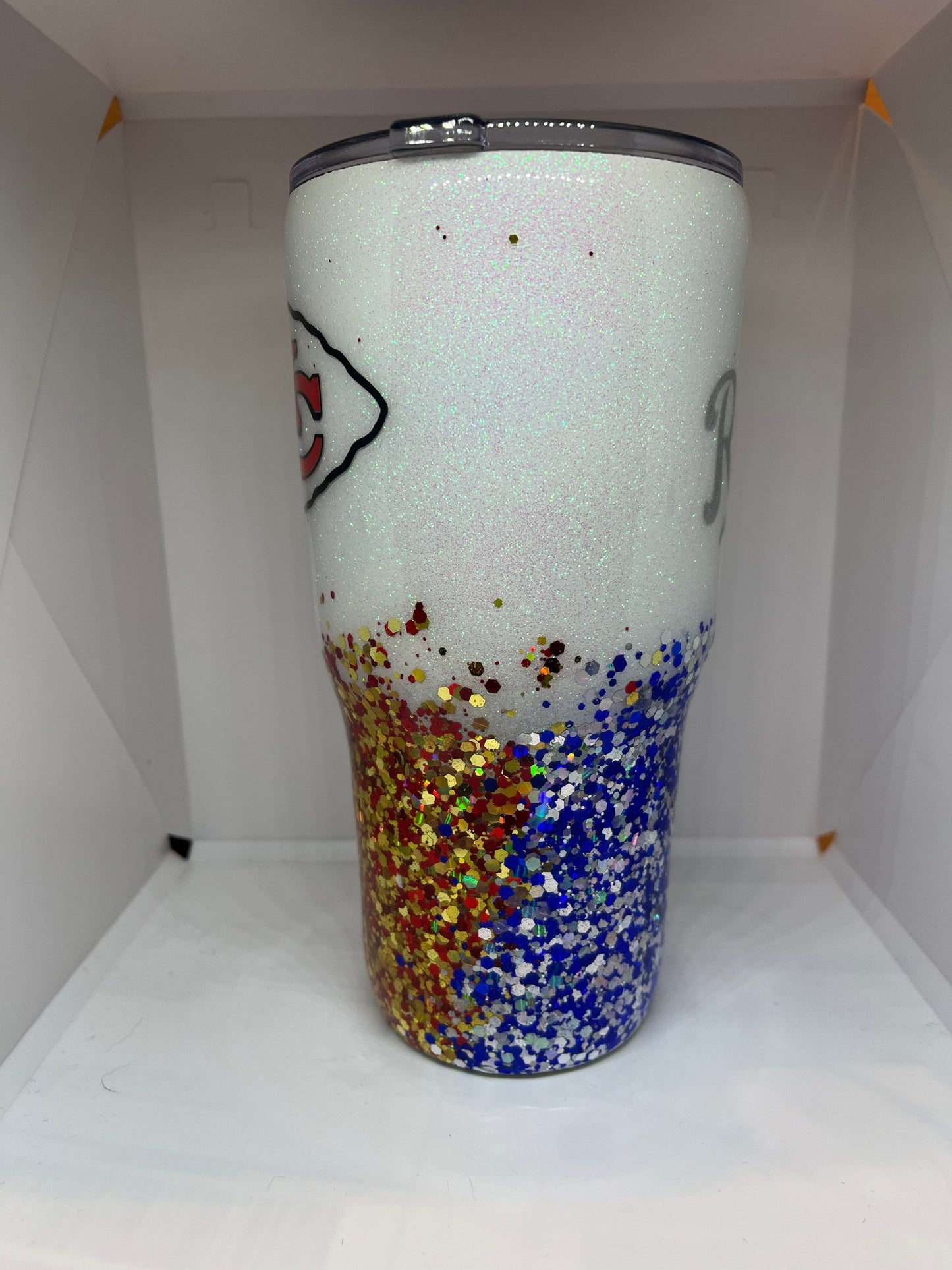 Glitter Chiefs/Royals Tumbler KC