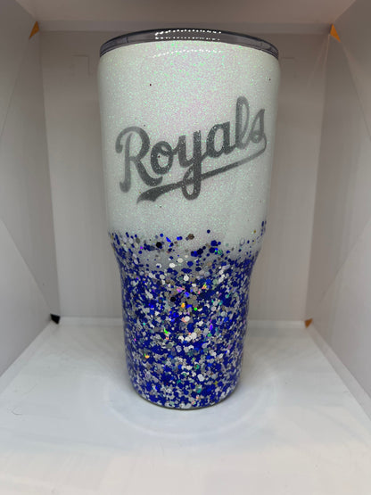 Glitter Chiefs/Royals Tumbler KC
